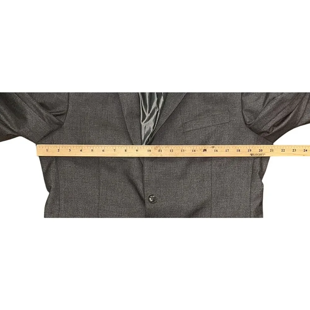 NWT Alfani Slim Fit Performance Stretch Gray Suit 42L & 34X32